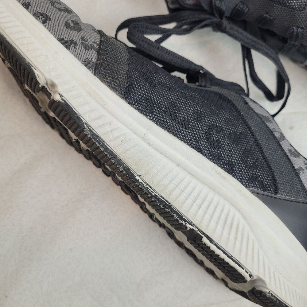 AVIA Deluxe Trainer Women's Gray Leopard Print Fabric Memory Foam Sneaker Sz 12 - Picture 11 of 12